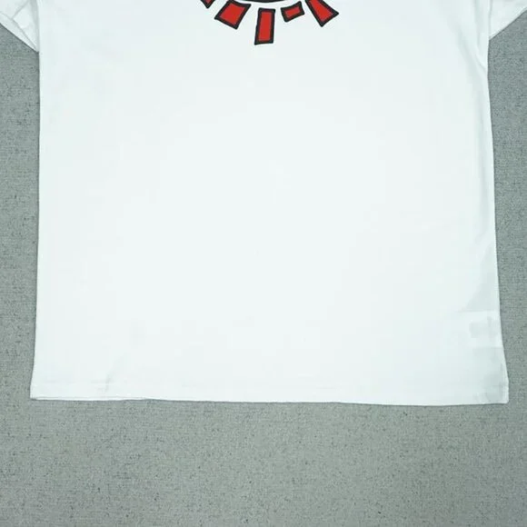 Always Sun Roll Basic Print White Short Sleeves